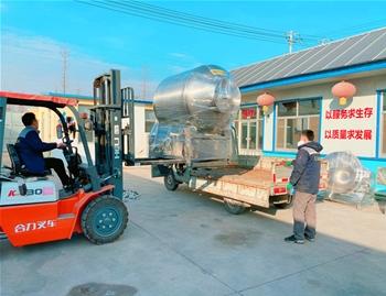 800L變頻水冷真空滾揉機發(fā)往濰坊昌樂