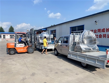 700L立式電加熱夾層鍋1臺，400L可傾電加熱夾層鍋2臺，發(fā)往河南周口