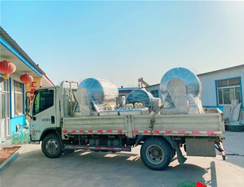 600L真空滾揉機2臺，料車2臺，200L可傾電加熱夾層鍋1臺，發(fā)貨河南